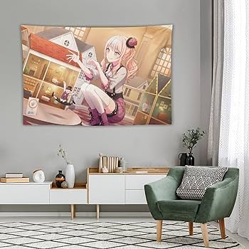 インテリア/タペストリー Amazon.co.jp: 中世フランス美術タペストリー乙女とユニコーン